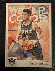 Devin Booker [Ruby] #17 Basketball Cards 2022 Panini Court Kings Water Color Prices