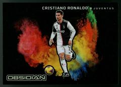 Cristiano Ronaldo #9 Soccer Cards 2022 Panini Obsidian Black Colorblast Prices