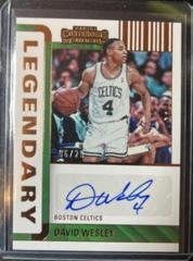 David Wesley [Bronze] #LC-DWL Basketball Cards 2022 Panini Contenders Legendary Autographs Prices