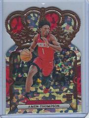 Amen Thompson [Crystal] #65 Basketball Cards 2023 Panini Crown Royale Prices