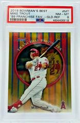 Mike Trout [Gold Refractor] Baseball Cards 2019 Bowman's Best Prices