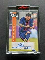 Lionel Messi [Orange] Soccer Cards 2022 Pro Set Autographs Prices