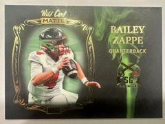 Bailey Zappe [White Green] #SG-1 Football Cards 2022 Wild Card Matte Smoking Guns Prices