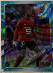 Eduardo Camavinga [Aqua Wave] #44 Soccer Cards 2020 Topps Chrome UEFA Champions League Prices