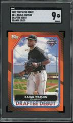 Kahlil Watson [Orange] Baseball Cards 2022 Topps Pro Debut Draftee Debuts Prices