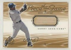 Sammy Sosa Baseball Cards 2001 SP Game Bat Piece of the Game Prices