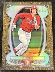Alec Bohm [Gold] #BS-8 Baseball Cards 2019 Bowman Sterling Continuity Prices