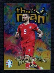 Aleksandar Mitrovic [Gold Refractor] #71 Soccer Cards 2023 Topps Finest Road to UEFA EURO Prices