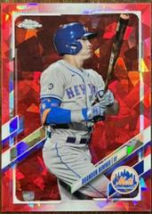 Brandon Nimmo [Red] Baseball Cards 2021 Topps Chrome Sapphire Prices