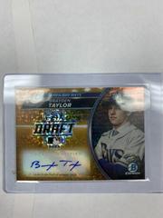 Brayden Taylor [Gold Mini Diamond] Baseball Cards 2023 Bowman Draft Night Autographs Prices