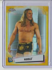 Riddle [Gold Refractor] Wrestling Cards 2021 Topps Chrome WWE Prices
