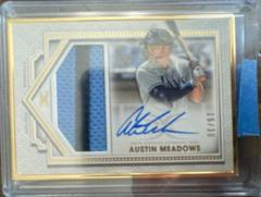 Austin Meadows Baseball Cards 2022 Topps Definitive Framed Autograph Patch Collection Prices