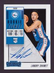 Landry Shamet [Ball at Head Autograph] #131 Basketball Cards 2018 Panini Contenders Prices