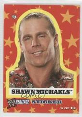 Shawn Michaels Wrestling Cards 2005 Topps Heritage WWE Stickers Prices