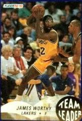 James Worthy #13 Basketball Cards 1992 Fleer Team Leaders Prices