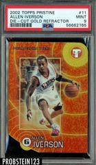 Allen Iverson Gold Refractor Basketball Cards 2002 Topps Pristine Prices