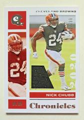 Nick Chubb [Jersey] #23 Football Cards 2020 Panini Chronicles Prices