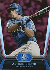 Adrian Beltre Baseball Cards 2012 Bowman Platinum Prices