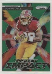 Derrius Guice [Green Prizm] Football Cards 2018 Panini Prizm Instant Impact Prices