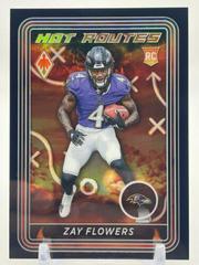 Zay Flowers [Black] #HR-6 Football Cards 2023 Panini Phoenix Hot Routes Prices