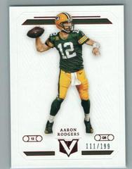 Aaron Rodgers [Red] Football Cards 2019 Panini Chronicles Vertex Prices