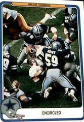 Dallas Cowboys [Encircled] Football Cards 1982 Fleer Team Action Prices