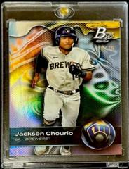 Jackson Chourio [Platinum Bar] #TOP-58 Baseball Cards 2023 Bowman Platinum Top Prospects Prices
