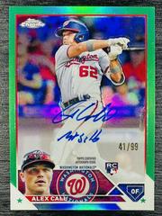 Alex Call [Green] Baseball Cards 2023 Topps Chrome Rookie Autographs Prices