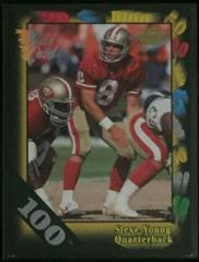 Steve Young [100 Stripe] Football Cards 1991 Wild Card Prices