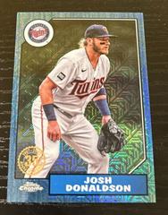 Josh Donaldson [Blue] #T87C-11 Baseball Cards 2022 Topps Silver Pack 1987 Chrome Prices