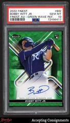 Bobby Witt Jr. [Green Wave] Baseball Cards 2022 Topps Finest Autographs Prices