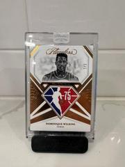Dominique Wilkins [Bronze] Basketball Cards 2021 Panini Flawless Prices