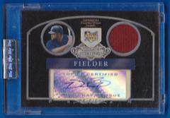 Prince Fielder [Autograph Relic Black Refractor] #BS-PF Baseball Cards 2006 Bowman Sterling Prices