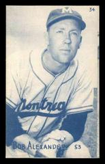 Bob Alexander #34 Baseball Cards 1953 Canadian Exhibits Prices