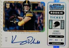 Kenny Pickett [Autograph Stub Ticket] #127 Football Cards 2022 Panini Contenders Prices