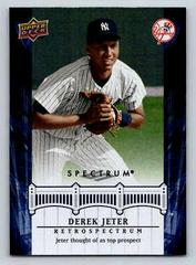 Derek Jeter #DJ2 Baseball Cards 2008 Upper Deck Spectrum Jeter Retrospectrum Prices