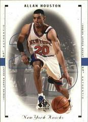 Allan Houston #60 Basketball Cards 1998 SP Authentic Prices