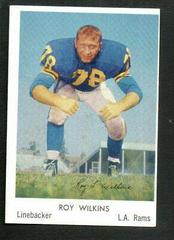 Roy Wilkins Football Cards 1959 Bell Brand Rams Prices