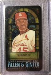 Bob Gibson [Mini Stained Glass] Baseball Cards 2021 Topps Allen & Ginter Prices
