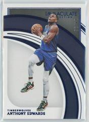 Anthony Edwards [Blue] #25 Basketball Cards 2021 Panini Immaculate Collection Prices