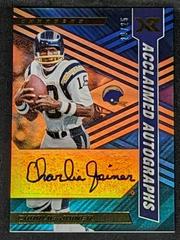 Charlie Joiner [Blue] Football Cards 2022 Panini XR Acclaimed Autographs Prices