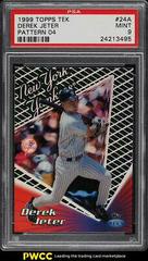 Derek Jeter [Pattern 04] #24A Baseball Cards 1999 Topps Tek Prices