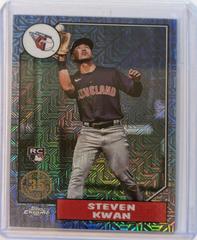 Steven Kwan [Blue] #T87C-21 Baseball Cards 2022 Topps Update 1987 Chrome Prices