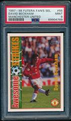 David Beckham Soccer Cards 1997 Futera Manchester United Fans Selection Prices
