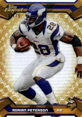 Adrian Peterson [Gold Refractor] #50 Football Cards 2013 Topps Finest Prices