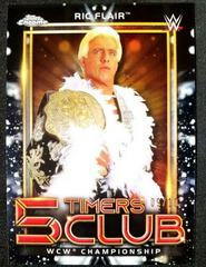 Ric Flair [Black Refractor] #5T-12 Wrestling Cards 2021 Topps Chrome WWE 5 Timers Club Prices