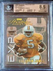 Edgerrin James [Reflections Gold] #EX37 Football Cards 1999 Playoff Prestige Exp Prices