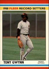 Tony Gwynn Baseball Cards 1988 Fleer Record Setters Prices