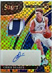 Chris Duarte [Gold Prizm] #RS-CDT Basketball Cards 2021 Panini Select Rookie Signatures Prices