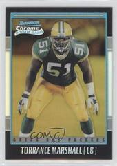 Torrance Marshall [Gold Refractor] #119 Football Cards 2001 Bowman Chrome Prices